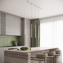 Three-phase track lighting suspended ARCHE — 3 light points