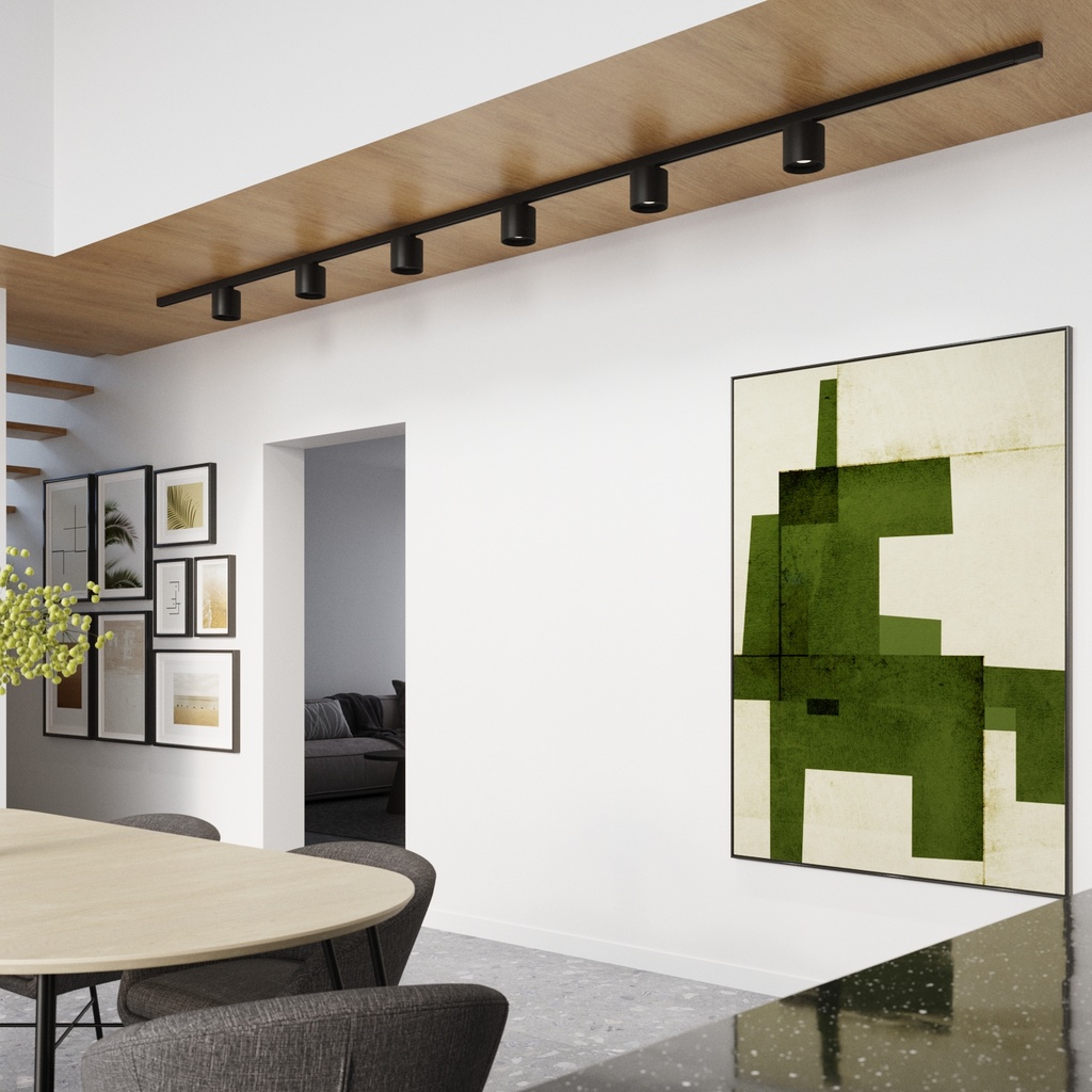 [KIT-MYL-MIKA-7] Three-phase track lighting ceiling-mounted MIKA — 7 light points