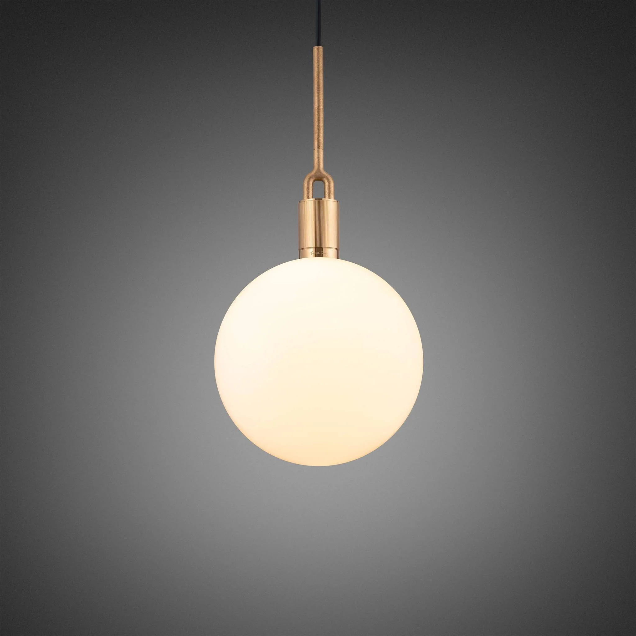[RFP-823098] FORKED PENDANT / LINEAR / GLOBE / OPAL / LARGE (BRASS)