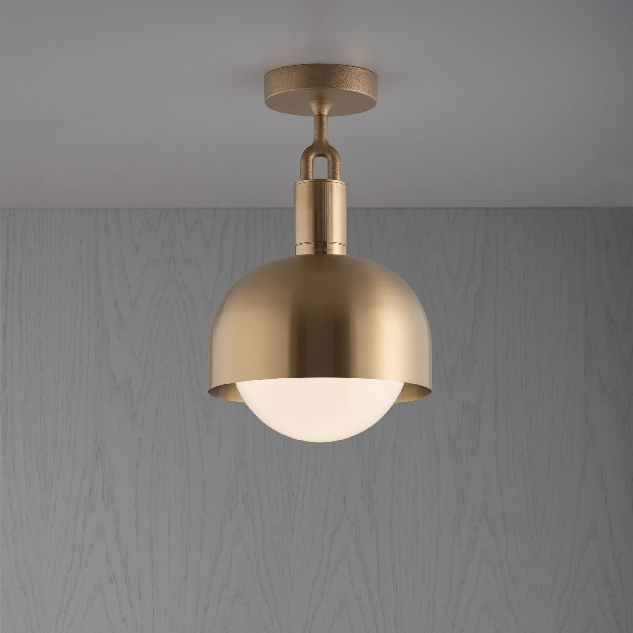 [RFC-823127] Plafonnier FORKED CEILING / LINEAR / SHADE / GLOBE / OPAL / MEDIUM (LAITON)