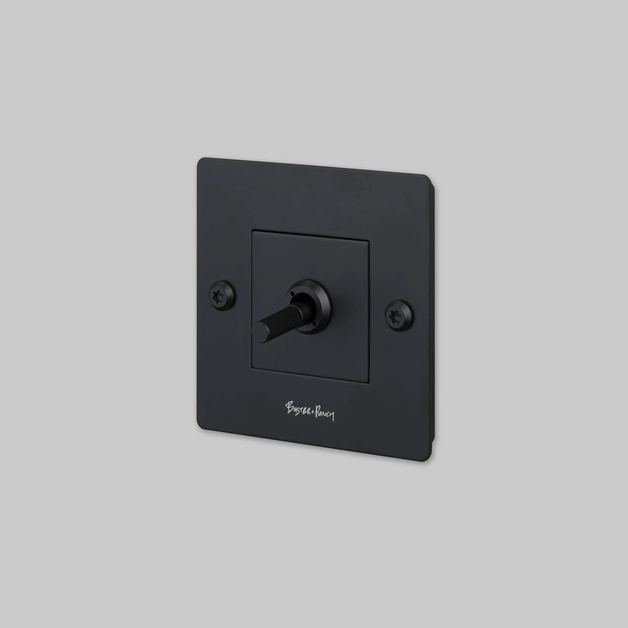 [CTG-024091] 1G TOGGLE / LINEAR / WITH LOGO light switch (BLACK)