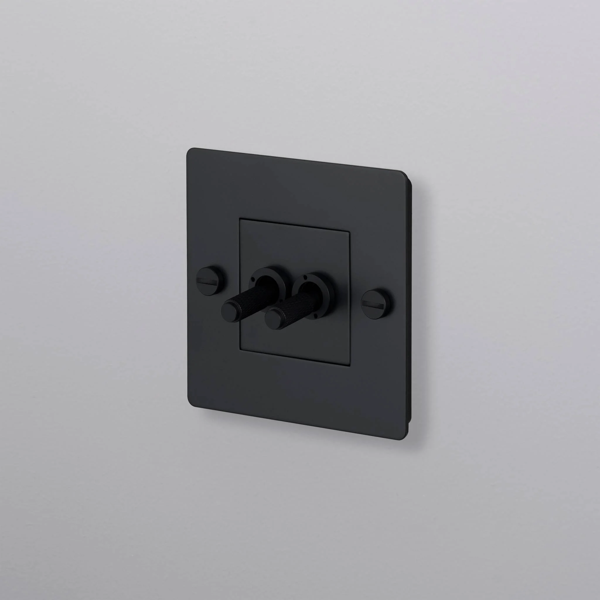 [CTG-023781] Interrupteur 1G DOUBLE TOGGLE / WITHOUT LOGO (NOIR)