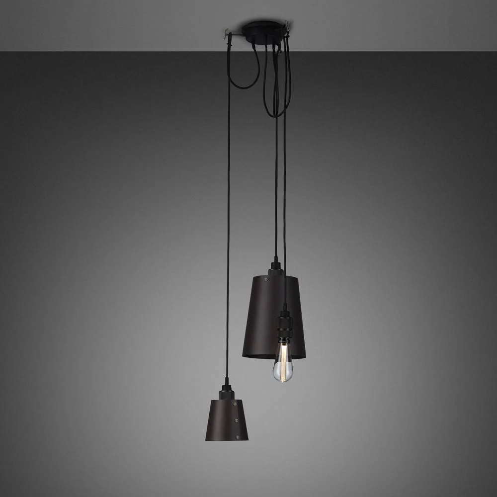 [RHK-20424] HOOKED 3.0 / MIX / CROSS / GRAPHITE pendant light (SMOKED BRONZE, 2.0M)