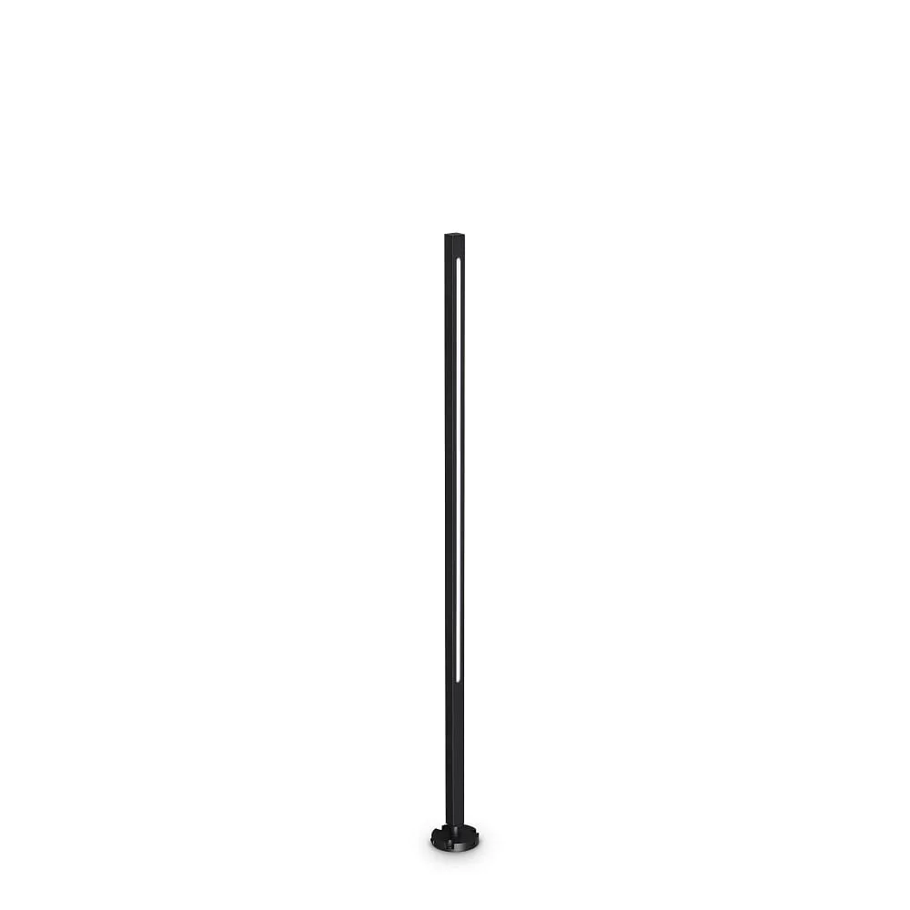 Ideal Lux Path light JEDI PT LED square, switchable, with ground spike IP65 – black matt, 120.5 cm