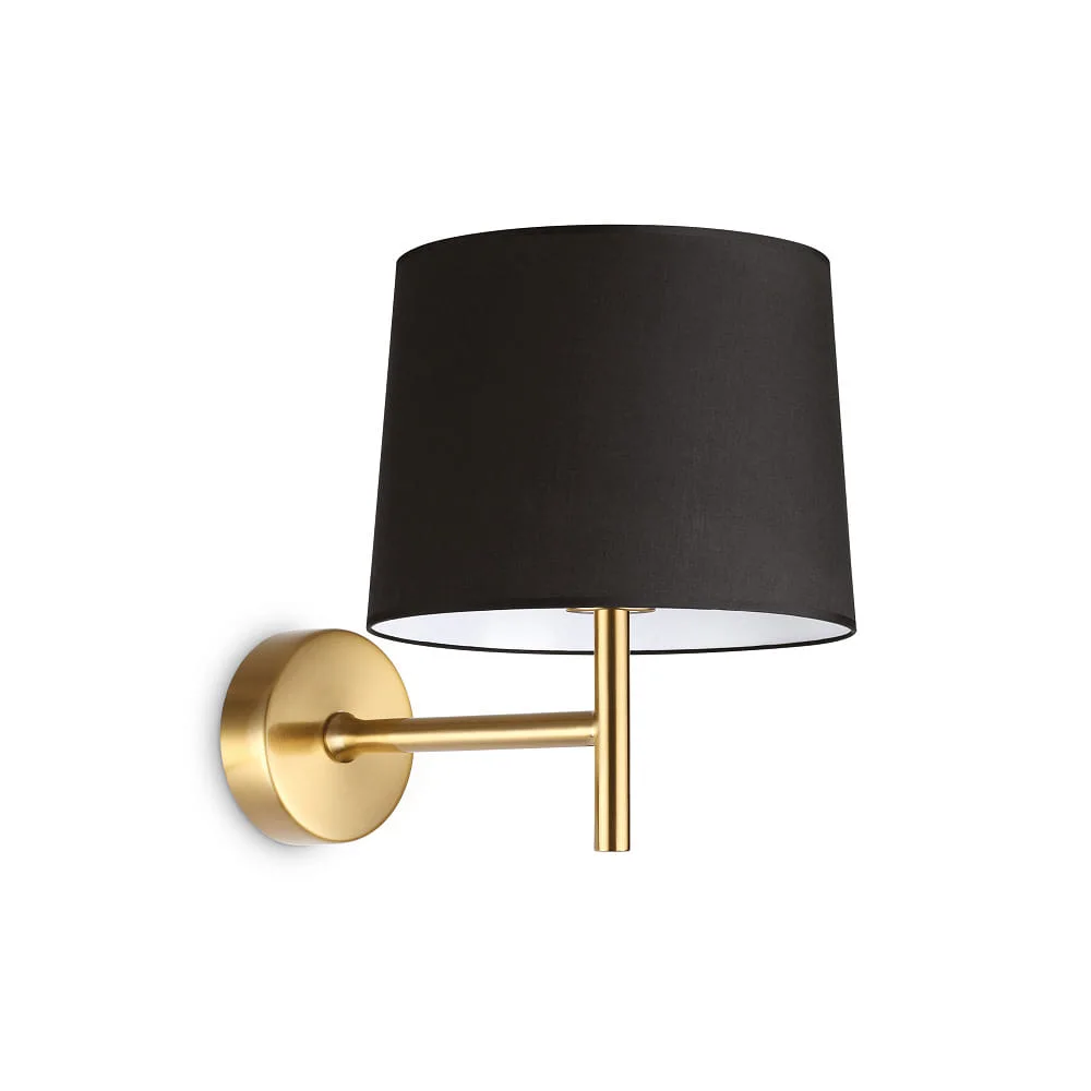 Ideal Lux Applique murale SET UP 1 flamme E27 IP20 – Laiton