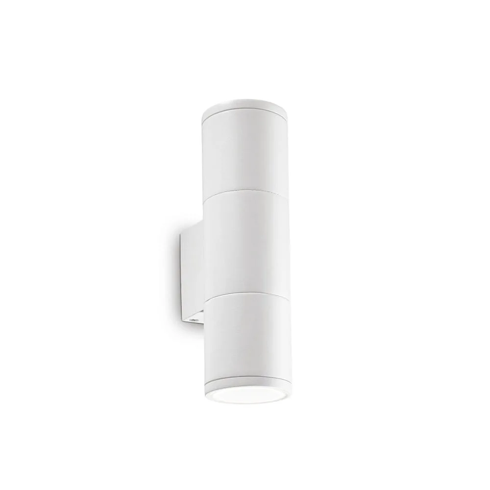 [IDEA-100388] Ideal Lux Applique d'extérieur GUN SMALL, Up/Down, IP54, 2x GU10, aluminium (blanc)
