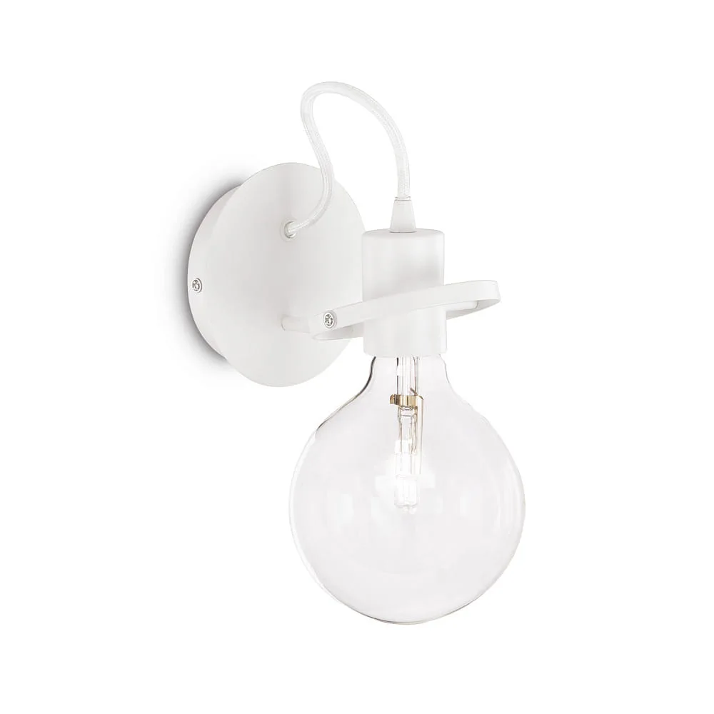 Ideal Lux Wall luminaire RADIO AP1, E27, 60W – white