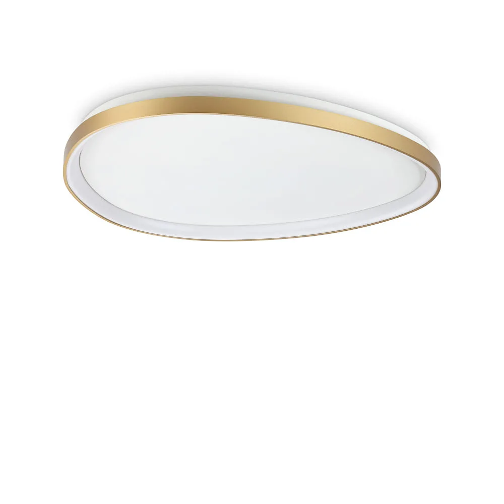 Ideal Lux Plafonnier LED GEMINI D081 ON-OFF, IP20 – Laiton
