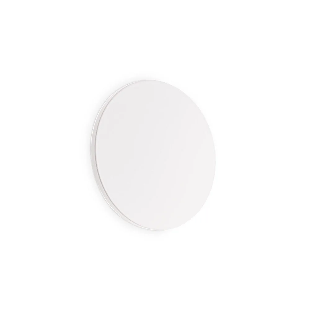 Ideal Lux Applique murale LED COVER ROUND, Ø 15cm, 9,5W 3000K 470lm, indirect / opale – blanc