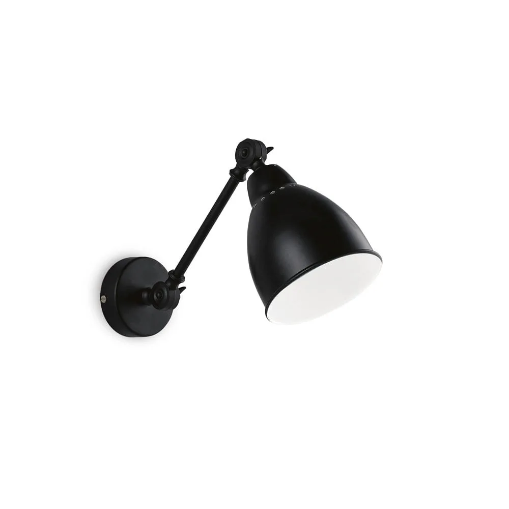[IDEA-027852] Ideal Lux Wandleuchte NEWTON AP1, E27 (schwarz)
