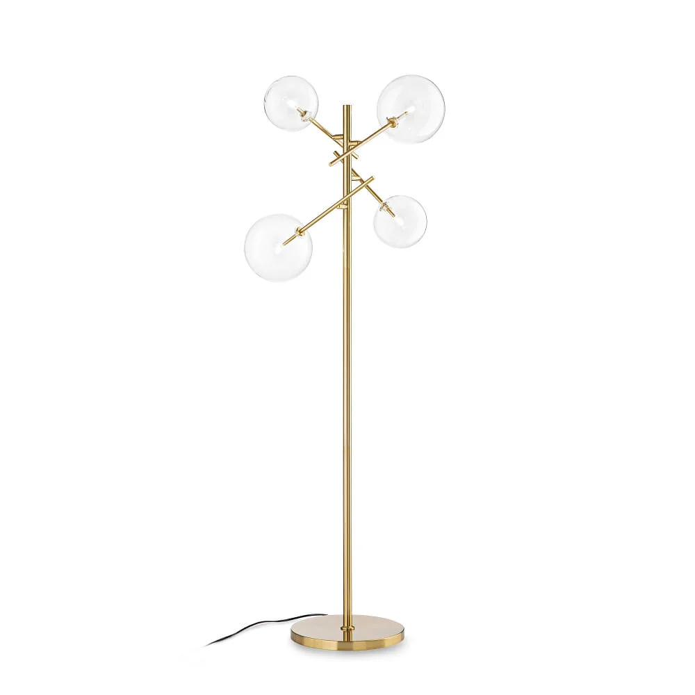 Ideal Lux Floor lamp EQUINOXE PT4 4 flames G4 IP20 – Brass