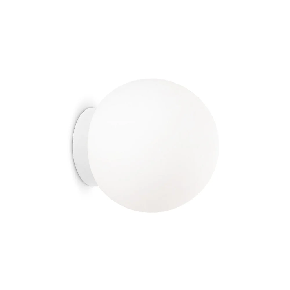 Ideal Lux Applique murale MAPA BIANCO AP1 D20, E27, Ø 20cm