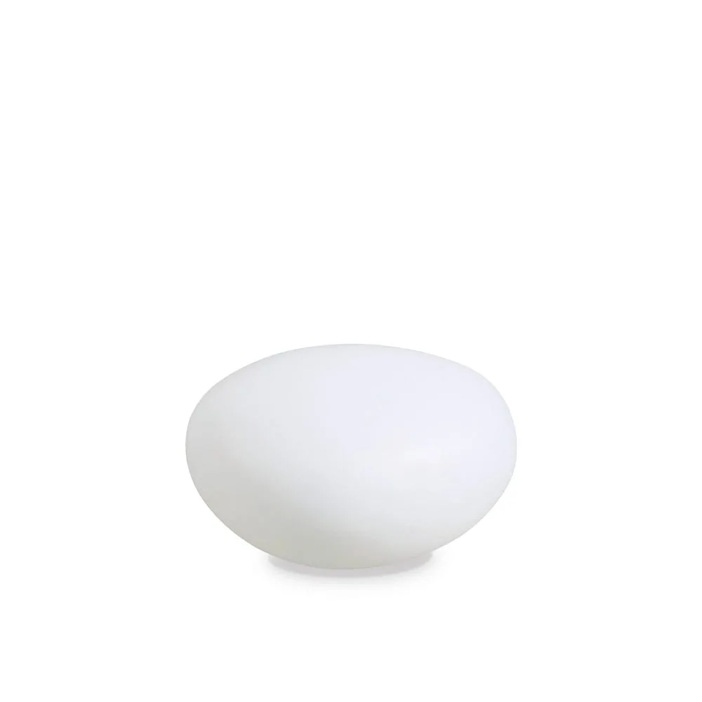 Ideal Lux Outdoor luminaire SASSO, IP44, G9, with plug + earth spike, plastic opal, Ø 33cm