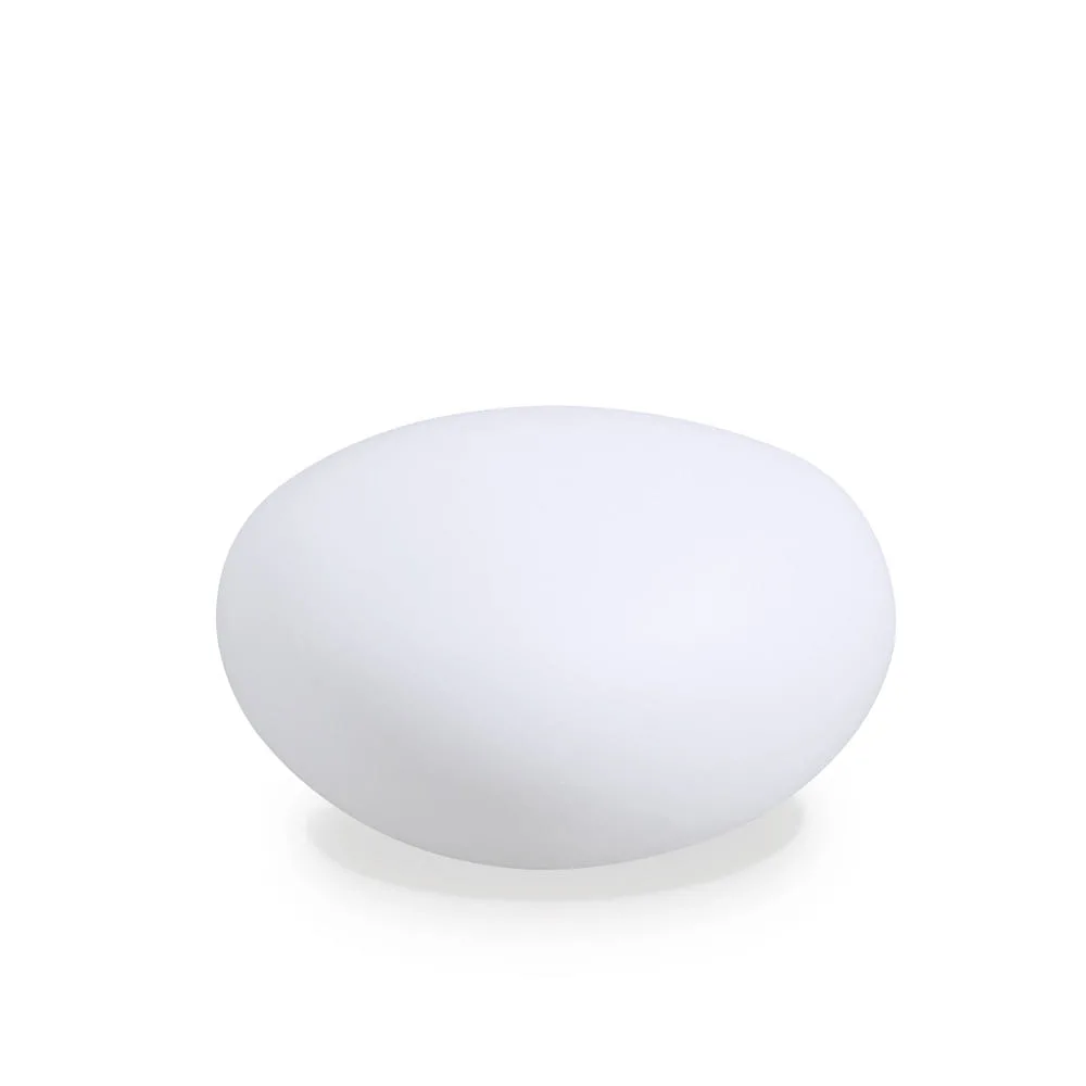 Ideal Lux Luminaire d'extérieur SASSO, IP44, G9, avec fiche + piquet, plastique opal, Ø 41cm