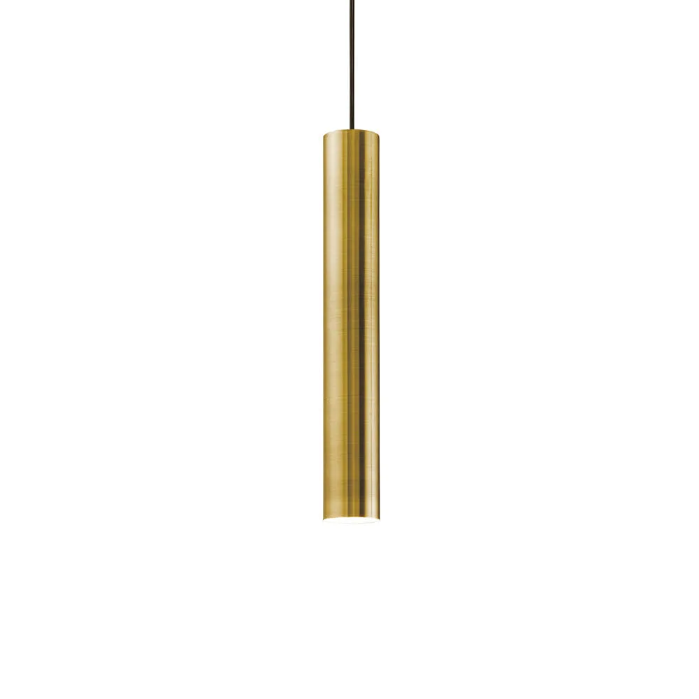 Ideal Lux Pendelleuchte LOOK, IP20, Ø 6cm, inkl. GU10 MR16 28W 3000K, burnished
