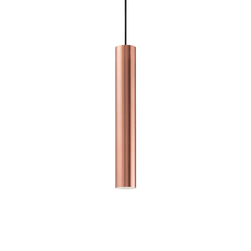 Ideal Lux Pendant luminaire LOOK, IP20, Ø 6cm, incl. GU10 MR16 28W 3000K, copper