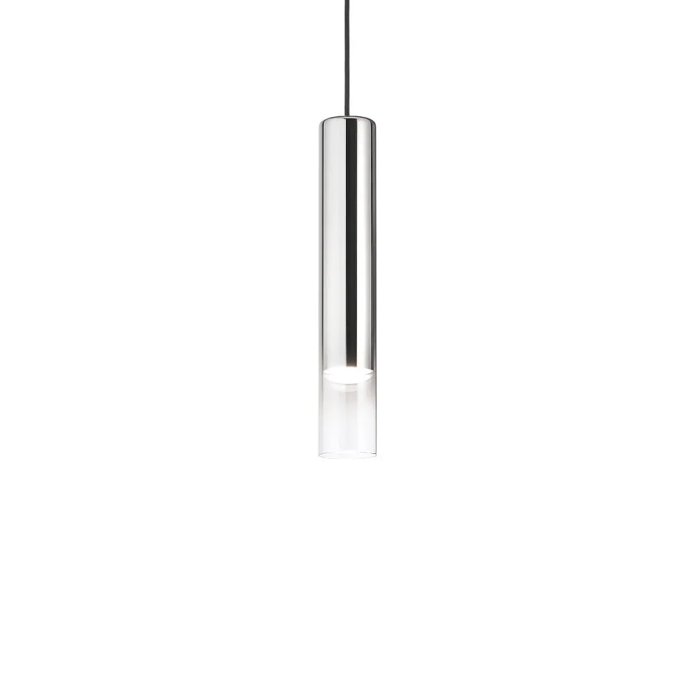 Ideal Lux Pendant luminaire LOOK, IP20, Ø 6 cm, incl. GU10 MR16 28W 3000K, with glass