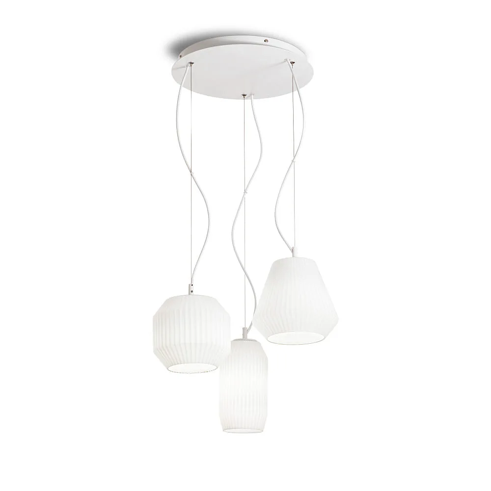 Ideal Lux Pendelleuchte ORIGAMI, 3-flammig, E27