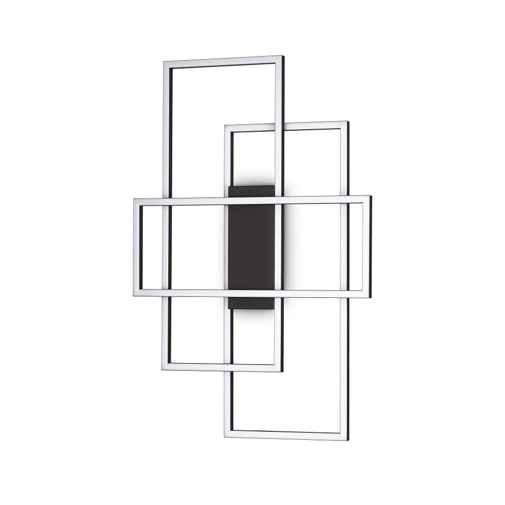 Ideal Lux Ceiling luminaire FRAME IP20, black, 31 W