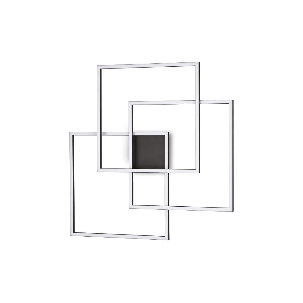 Ideal Lux Plafonnier FRAME IP20, noir, 35 W