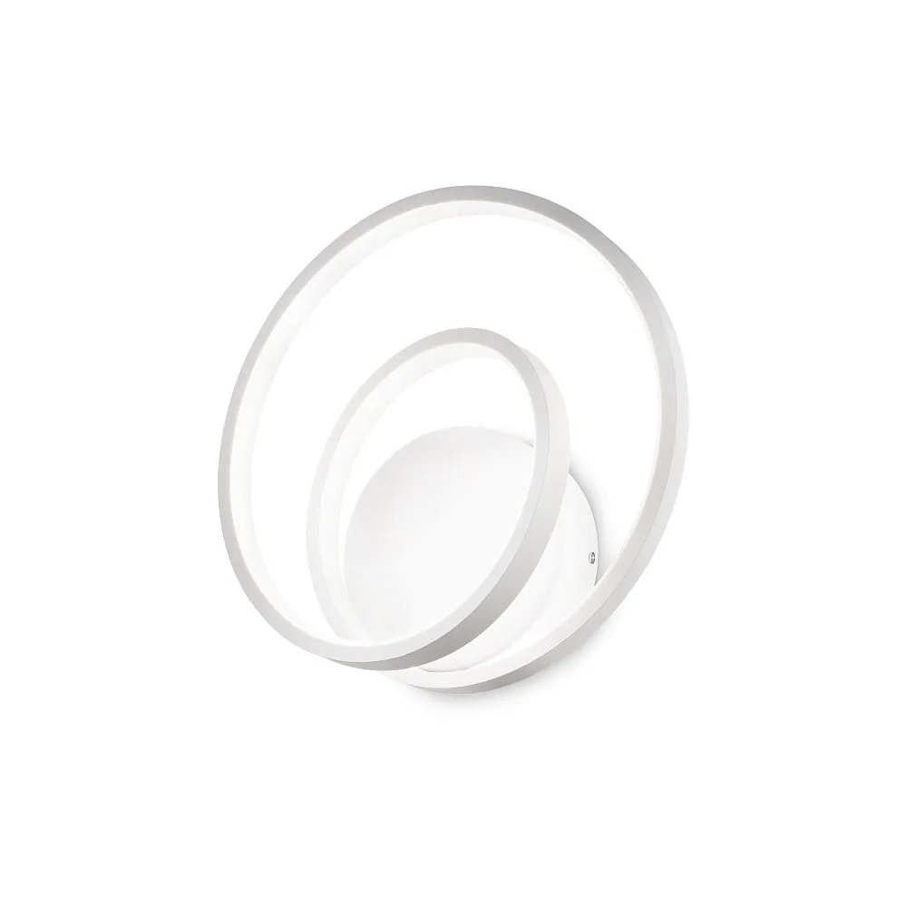 Ideal Lux Wall luminaire OZ AP ON-OFF round, on/off IP20, 3000 K, white matt