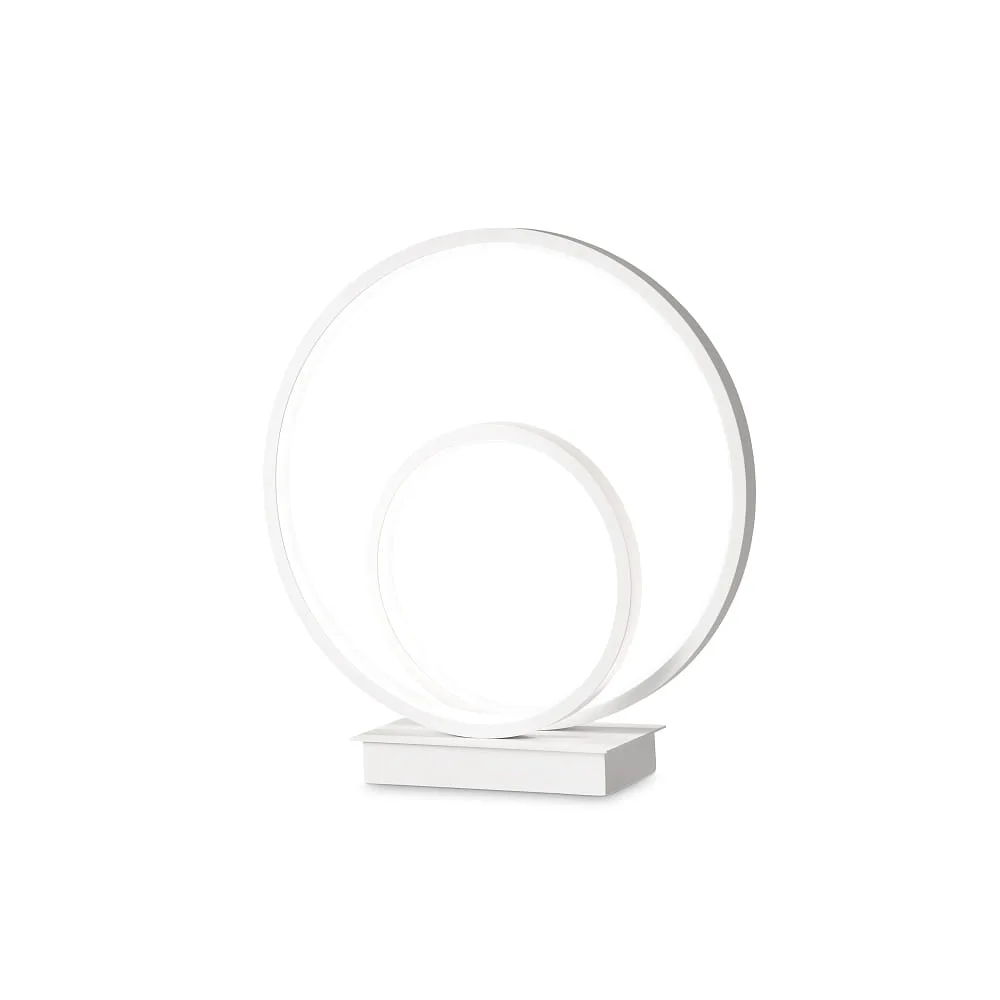 Ideal Lux Tischleuchte OZ TL ON-OFF rund, mit Schalter IP20, 4000 K, weiß matt