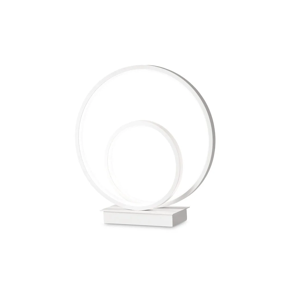 Ideal Lux Table lamp OZ TL ON-OFF round, with switch IP20, 3000 K, white matt