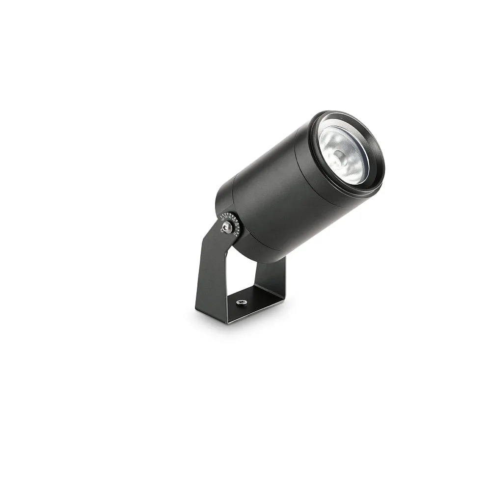 Ideal Lux LED floor spot STARLIGHT, IP68, Ø 7.5cm, aluminium, 10W 3000K 850lm, open cable end