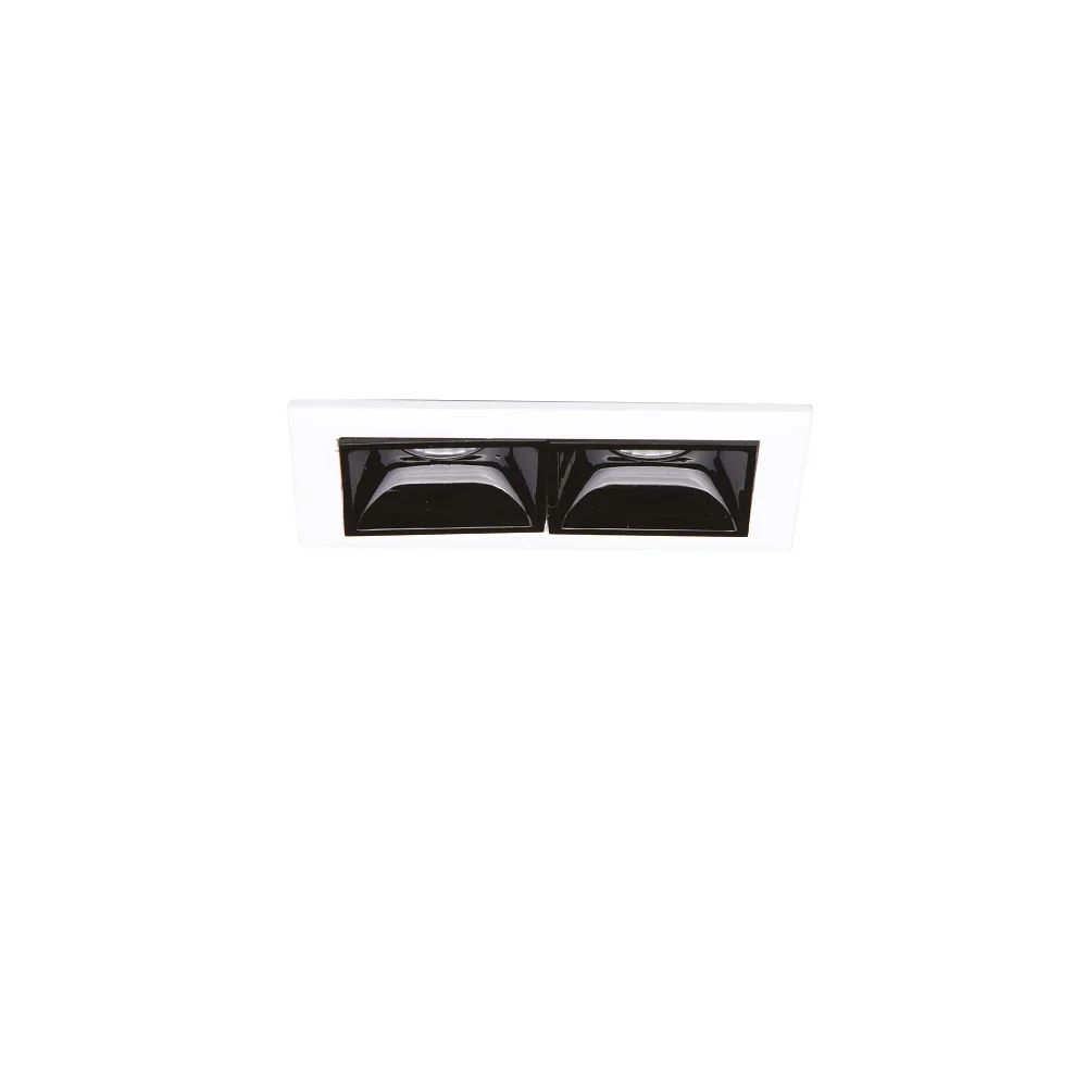 [IDEA-267869] Ideal Lux Encastré downlight LIKA FI TRIM D07 2 flammes, on/off, avec collerette, UGR < 16 IP20