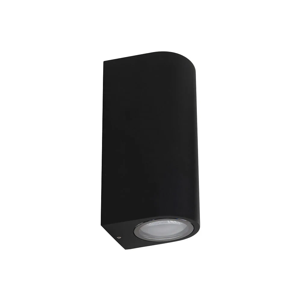 LEDS C4 Wandleuchte EKO DOUBLE EMISSION LED up / down, 2-flammig, rigid IP66, schwarz dimmbar