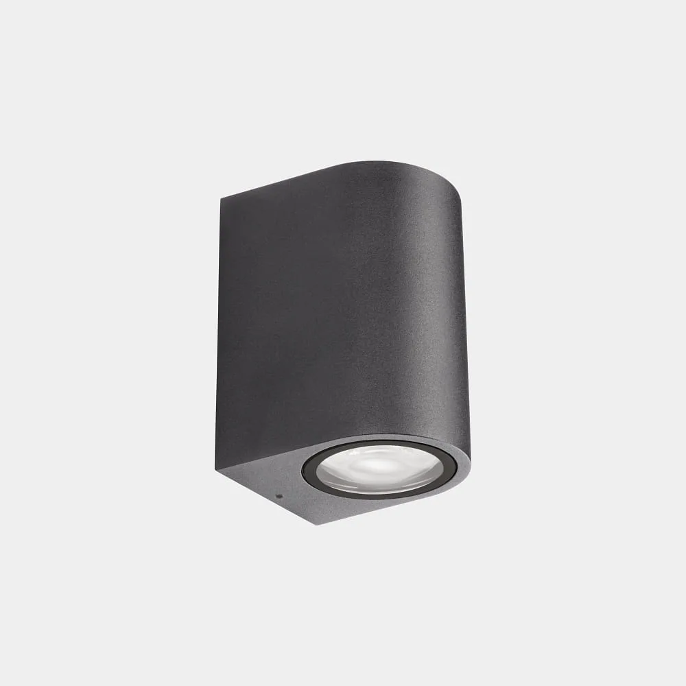 LEDS C4 Außenwandleuchte EKO SINGLE EMISSION GU10 down GU10 IP66, anthrazit dimmbar