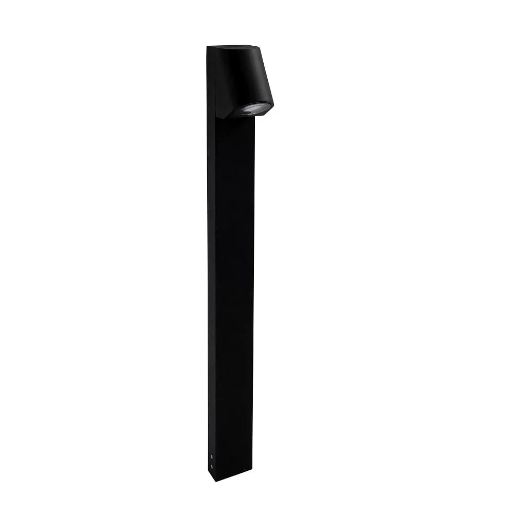 LEDS C4 Wegeleuchte EKO BOLLARD INCLINED LED rigid, geneigt IP66, schwarz dimmbar