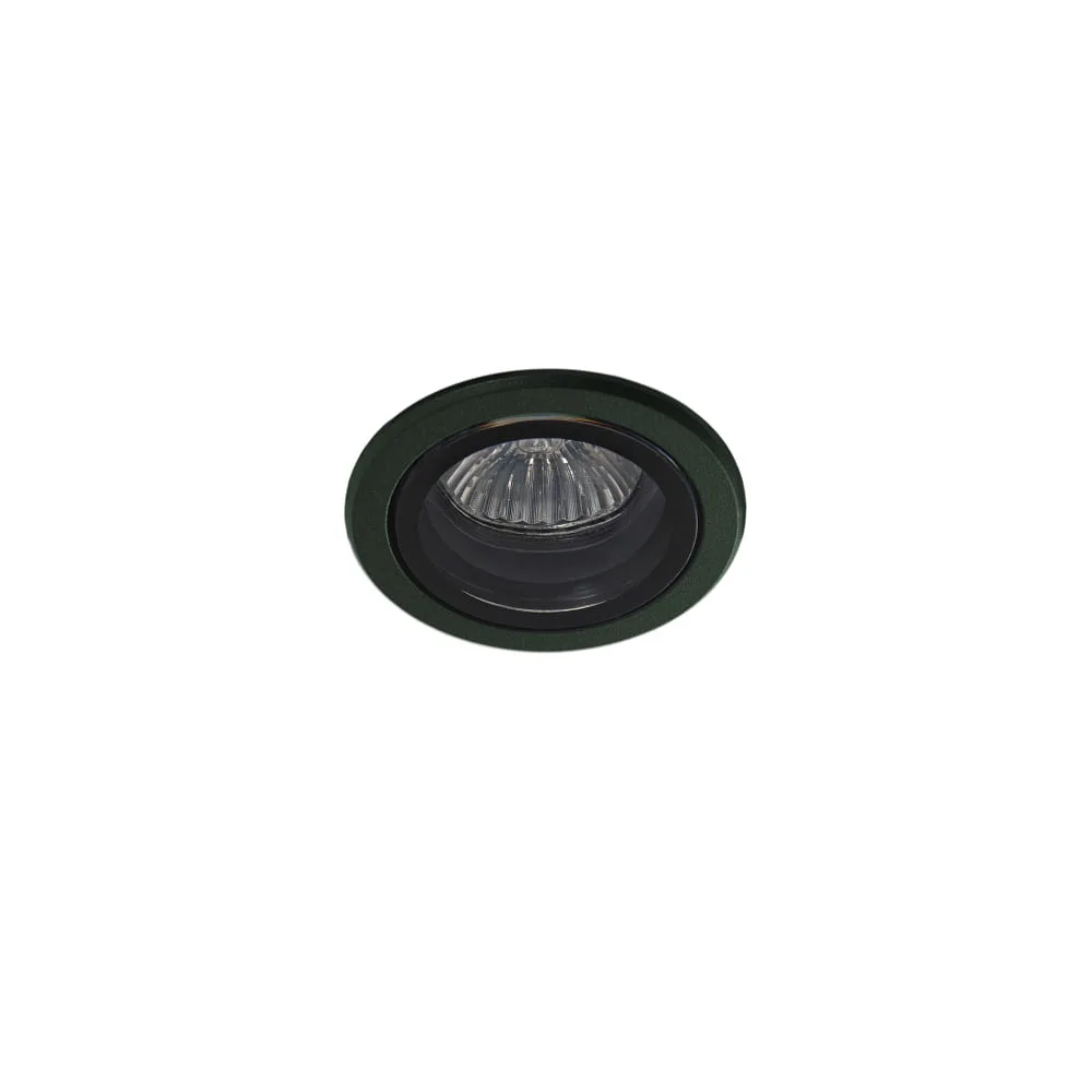 LEDS C4 Encastré EKO DOWNLIGHT LED bas, rond, rigide IP66, noir avec variateur 6,1W 369lm 3000K 24° CRI > 80