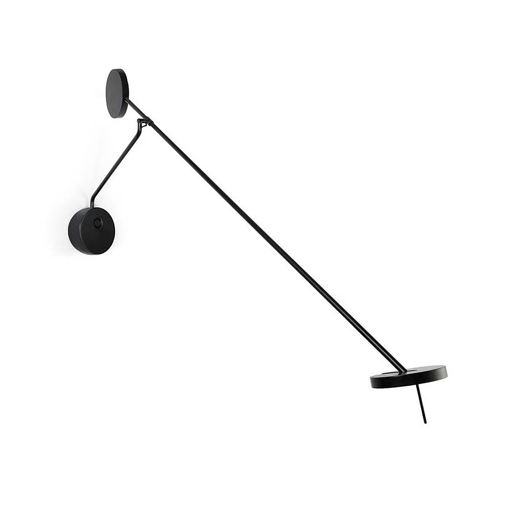 [LEDS-05-5693-05-05] LEDS C4 LED Wand- und Leseleuchte INVISIBLE ADJUSTABLE, 115cm, mit Touch-Dimmer + Gelenkarm, schwarz, 11.2W 3000K 568lm 94°, CRi >90 IP20