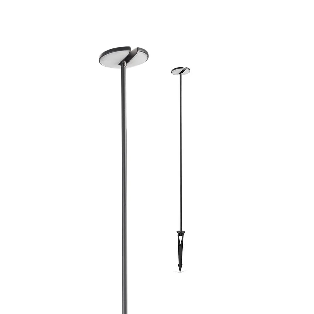 LEDS C4 Gorund spike luminaire INVISIBLE ADJUSTABLE with plug, adjustable, tiltable, on/off IP54, black