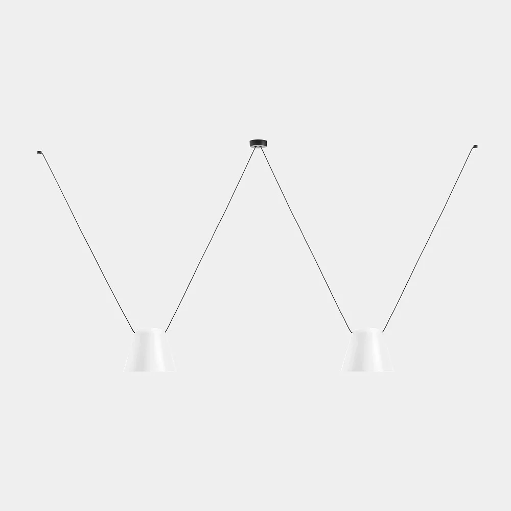 LEDS C4 Pendant luminaire ATTIC 2 2 flames, conical E27 IP20 (LEDS-00-8371-05-14)