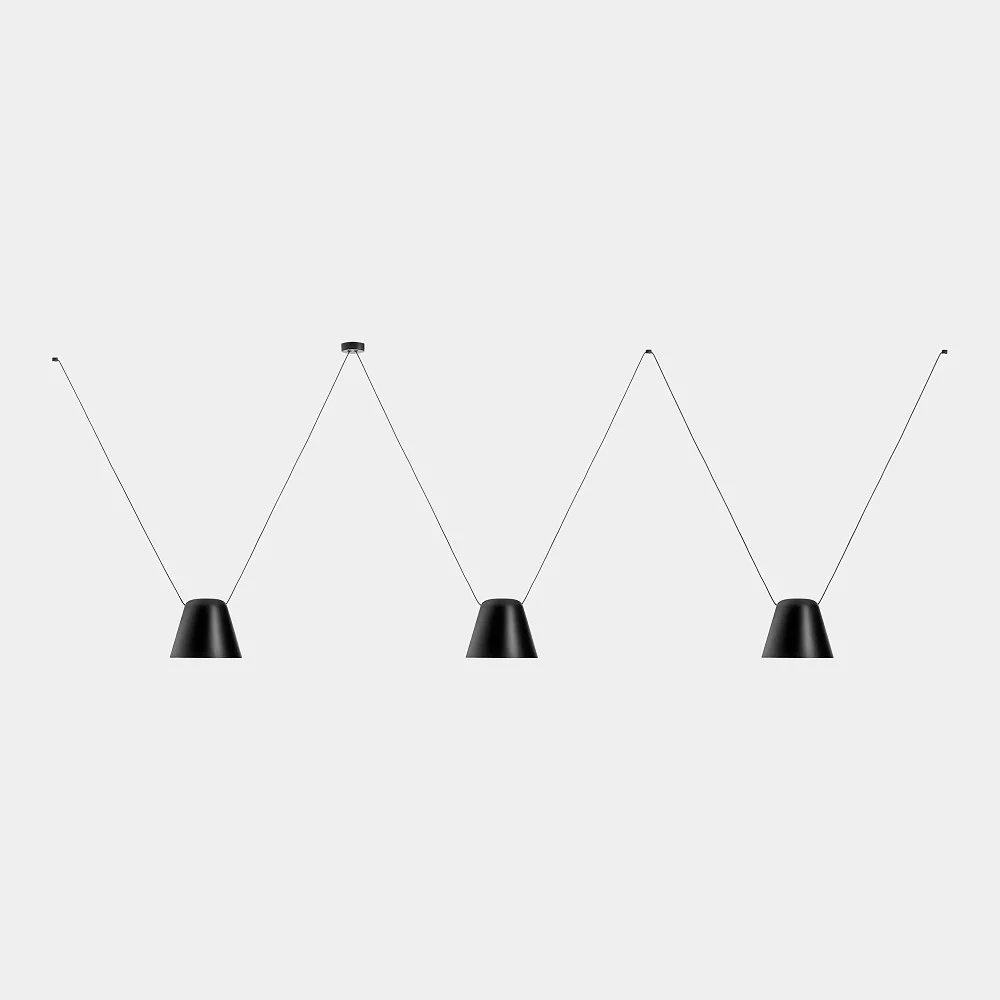 LEDS C4 Suspension ATTIC 3 3 flammes, conique E27 IP20 (LEDS-00-8375-05-05)