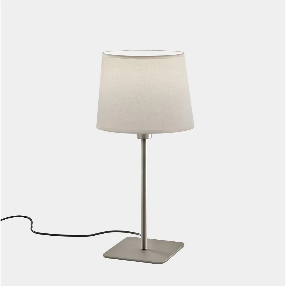 [LEDS-10-8350-81-82] LEDS C4 Tischleuchte METRICA E27, ohne Schirm, Nickel, Ø∕ L∕ B∕ H: 20∕ 20∕ 20∕ 42 cm