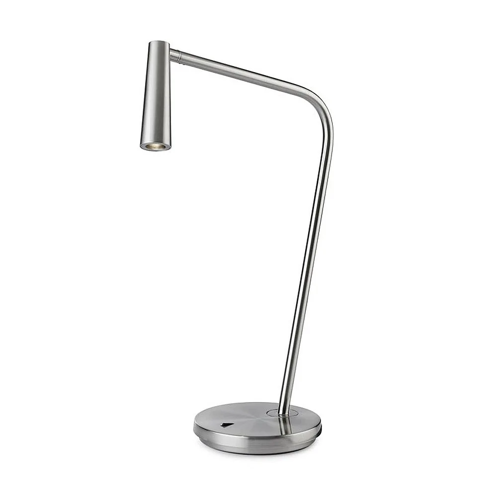 LEDS C4 Table lamp GAMMA LED, nickel dimmable