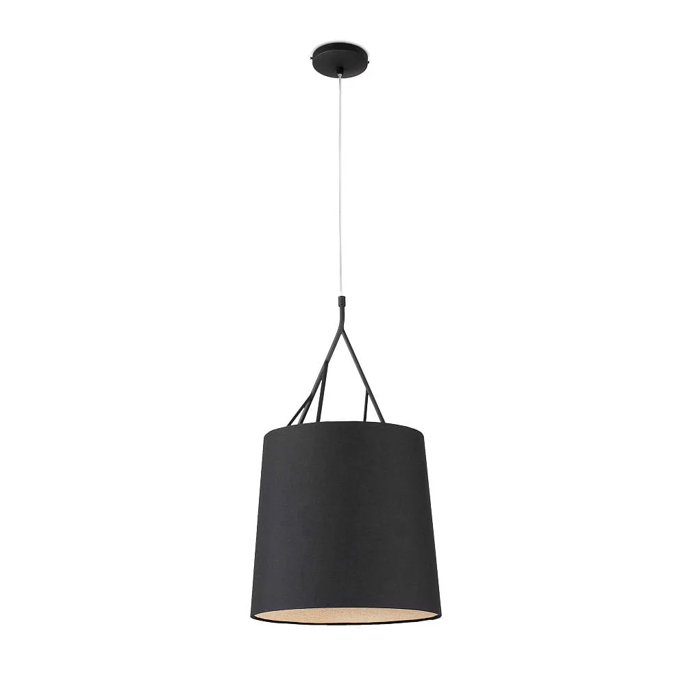 FARO BARCELONA Pendant luminaire TREE E27 IP20 – black matt