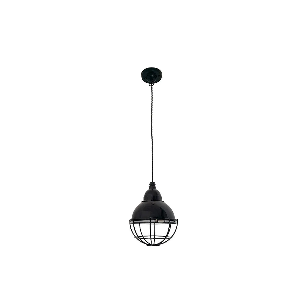 FARO BARCELONA Pendant luminaire CLAIRE E27 IP20 – black glossy