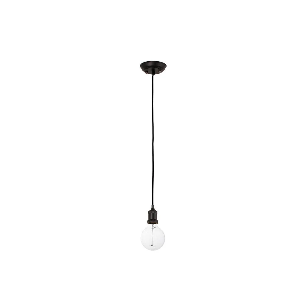 FARO BARCELONA Pendant luminaire ART 1 flame E27 IP20 – black