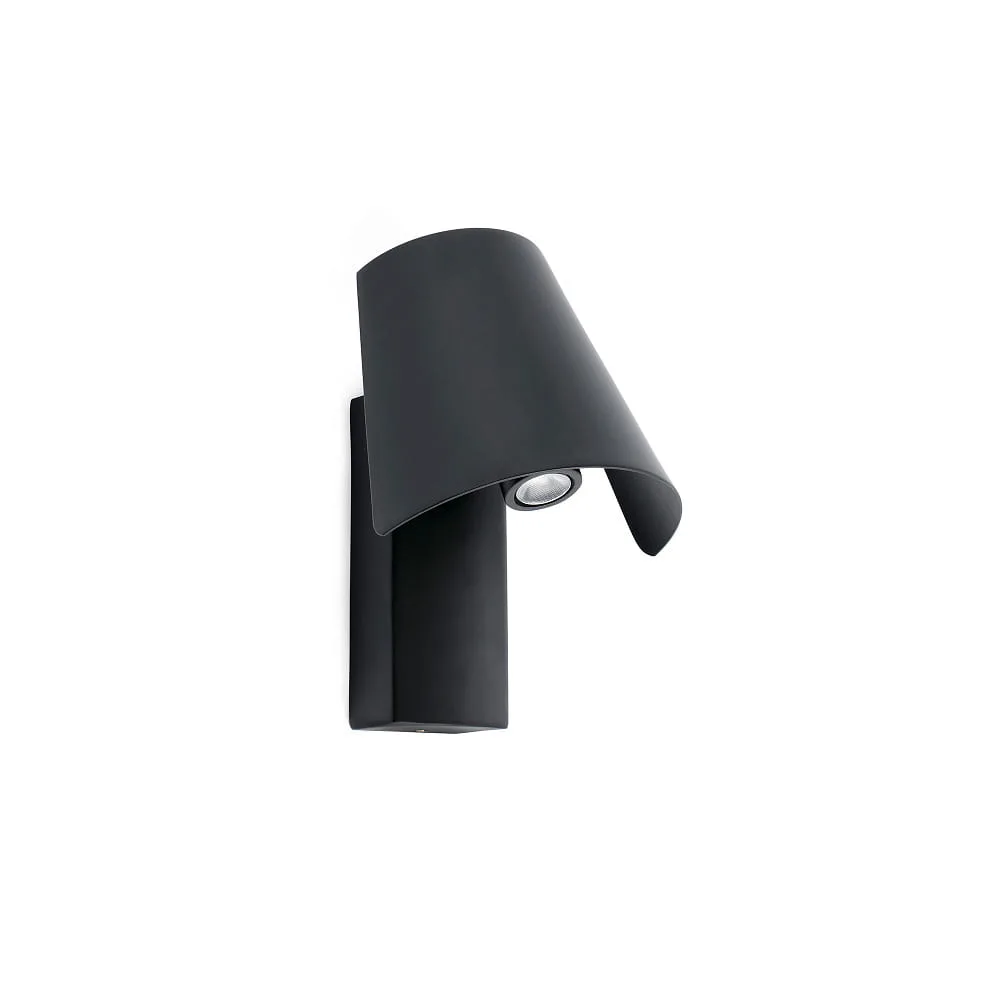 FARO BARCELONA Wandleuchte LE LED IP20 – schwarz matt