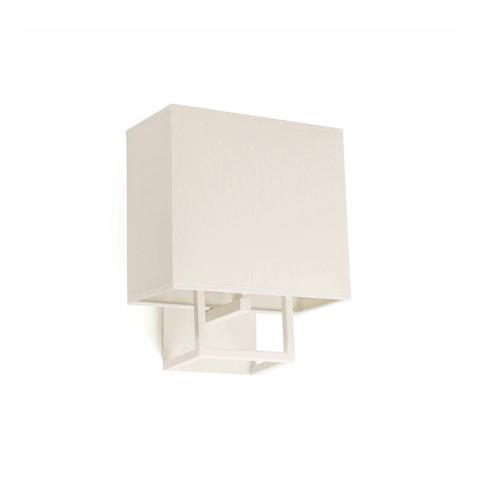 FARO BARCELONA Applique murale VESPER E14 IP20, L∕ B∕ H∕ T: 22∕ 15∕ 26,5∕ 15 cm – blanc mat