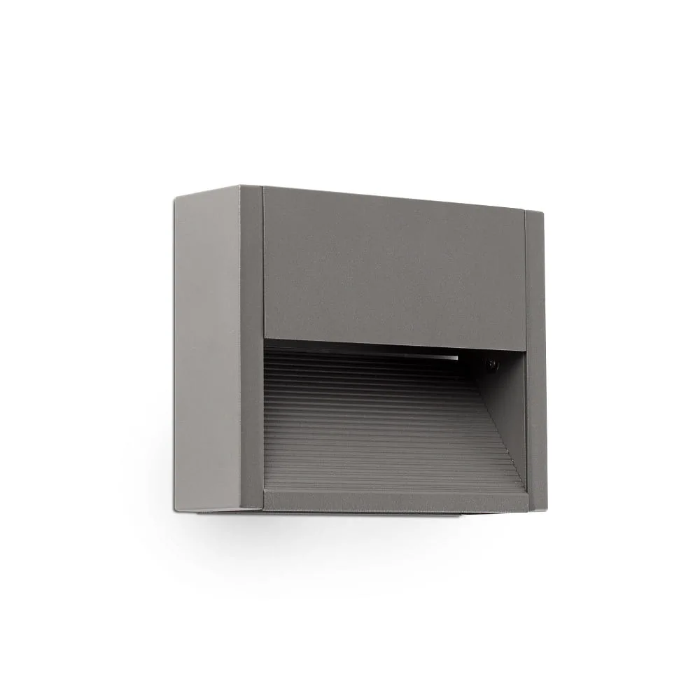 FARO BARCELONA Applique d'extérieur GRADA LED IP54, 3 W – Gris foncé