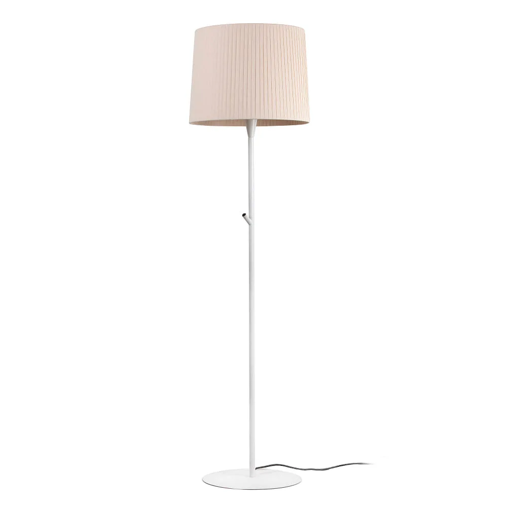 FARO BARCELONA Floor lamp SAMBA E27 IP20 – beige white matt