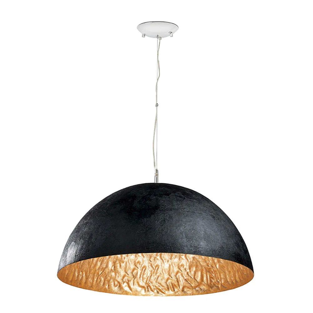 FARO BARCELONA Pendelleuchte MAGMA E27 IP20 – Gold schwarz