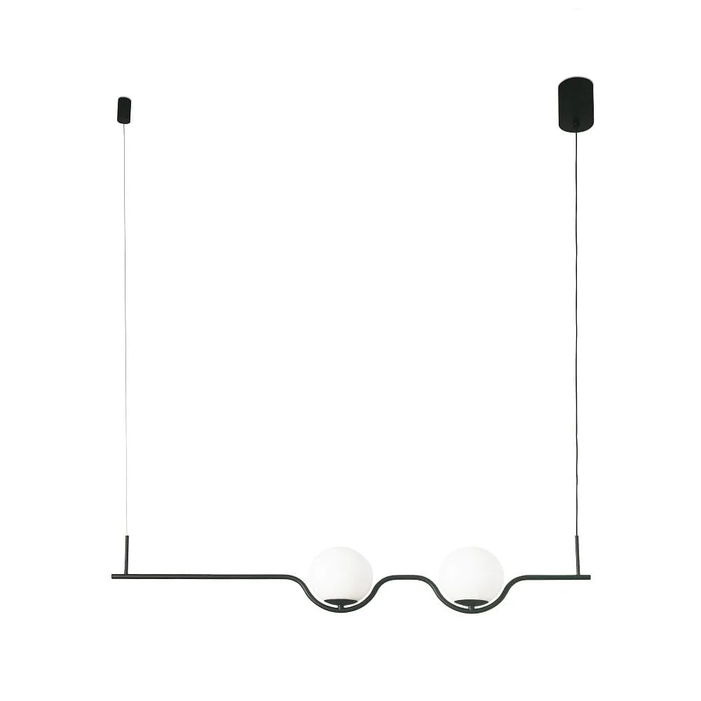 FARO BARCELONA Pendant luminaire LE VITA LED IP20 – black matt