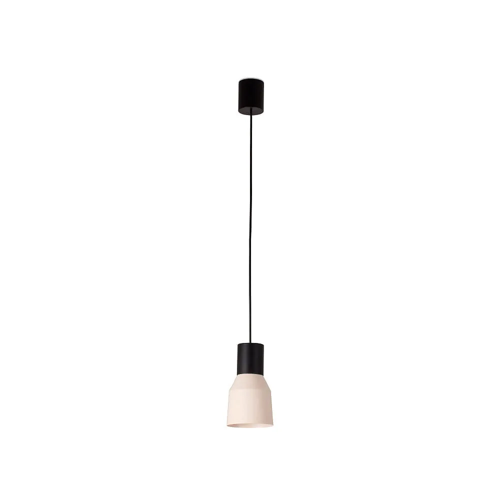 FARO BARCELONA Pendelleuchte KOMBO E27 IP20, L∕ B∕ H∕ T: 12∕ 12∕ 21∕ 12 cm – beige mattschwarz
