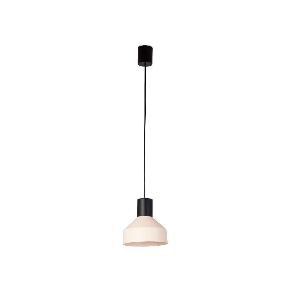 FARO BARCELONA Suspension KOMBO E27 IP20, L∕ B∕ H∕ T: 20∕ 20∕ 20∕ 20 cm – beige noir mat
